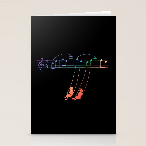 Music Swing Stationery Card Gallery Image 2