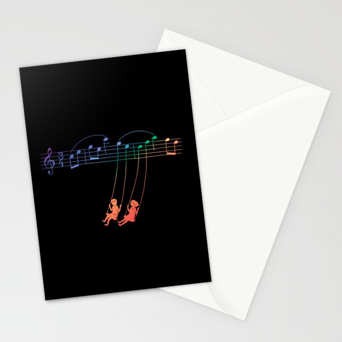 Music Swing Stationery Card Gallery Image 2
