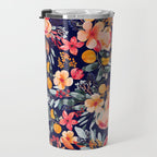 Navy Floral Travel Mug Gallery Image 3