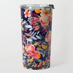 Navy Floral Travel Mug Gallery Image 2
