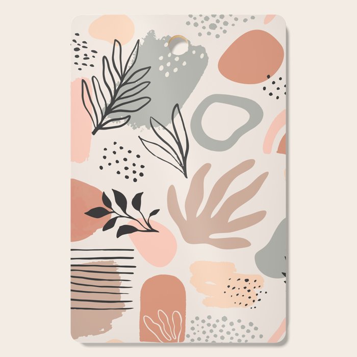 Abstract organic nature shape art pattern Cutting Board Gallery Image 1