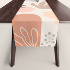 Abstract organic nature shape art pattern Table Runner Gallery Image 1