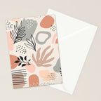Abstract organic nature shape art pattern Stationery Card Gallery Image 2