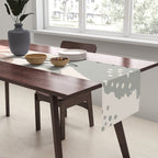 Abstract organic nature shape art pattern Table Runner Gallery Image 2