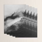 Foggy Mountains Black and White Wrapping Paper Gallery Image 3