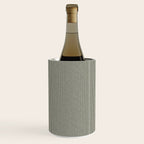 linen textured stripes - olive green Wine Chiller Gallery Image 1
