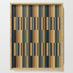 Mixed Stripes Pattern XXV Bold Earthy Serving Tray Gallery Image 1