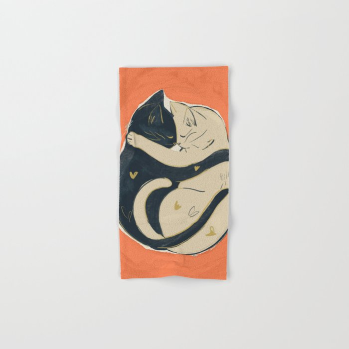 Cats In Love 5 Bath Towel Gallery Image 1
