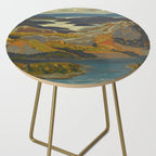 Canadian Landscape Oil Painting Franklin Carmichael Art Nouveau Post-Impressionism Grace Lake 1931 Side Table Gallery Image 2