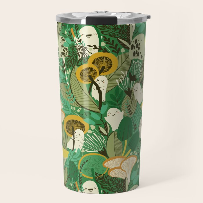 Ghost Forest Green Travel Mug Gallery Image 1