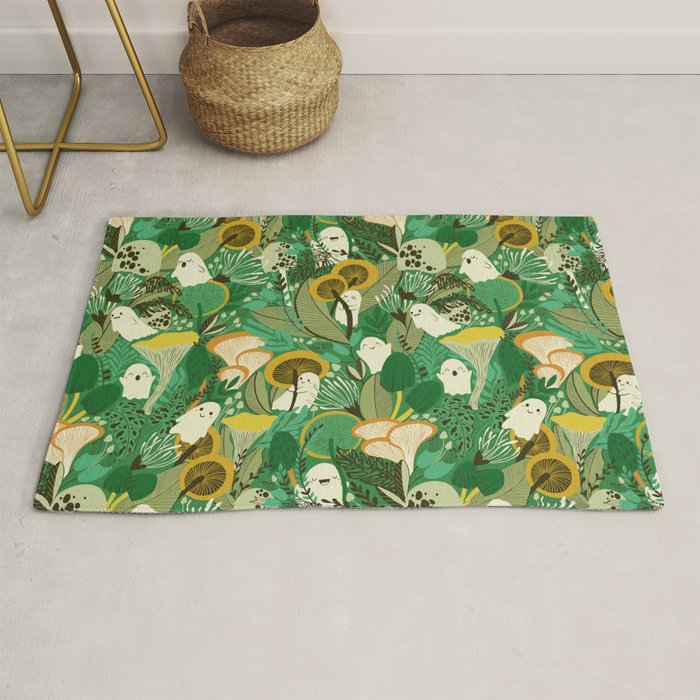Ghost Forest Green Rug Gallery Image 1