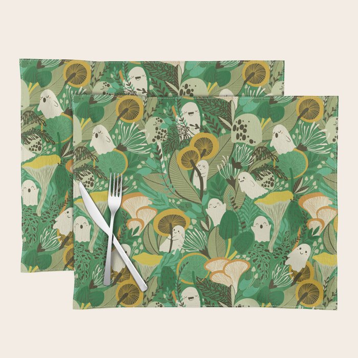 Ghost Forest Green Placemat Gallery Image 1