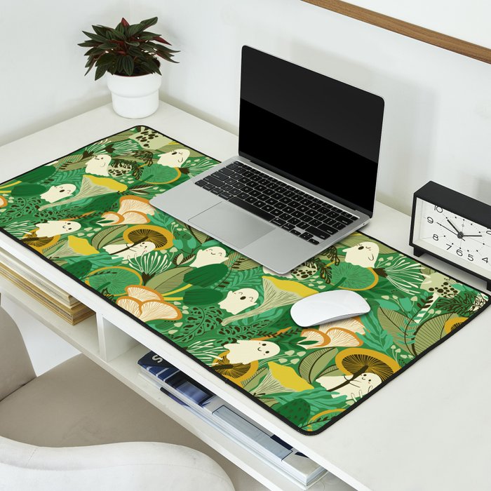 Ghost Forest Green Desk Mat Gallery Image 2