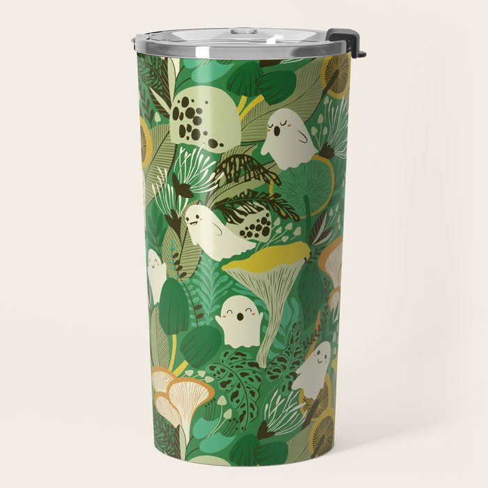Ghost Forest Green Travel Mug Gallery Image 2