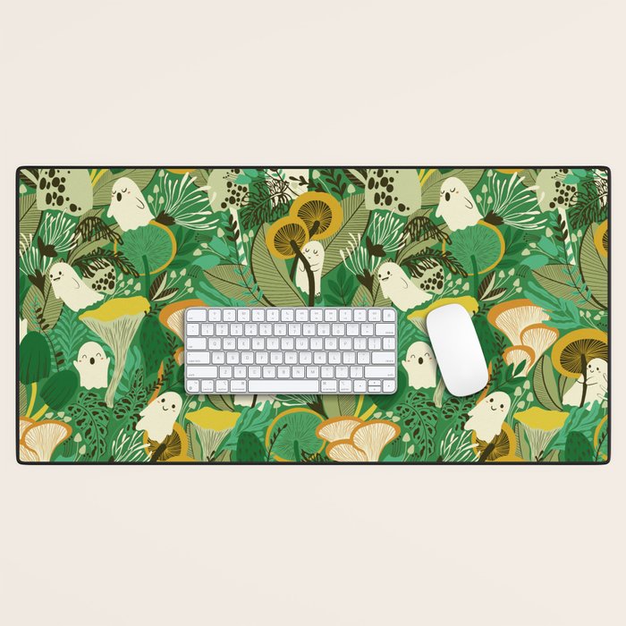 Ghost Forest Green Desk Mat Gallery Image 1
