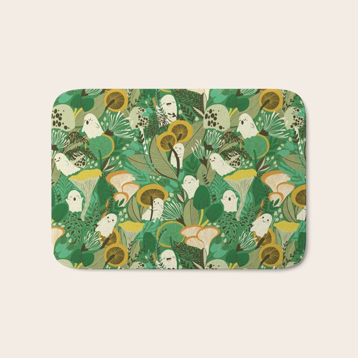 Ghost Forest Green Bath Mat Gallery Image 1