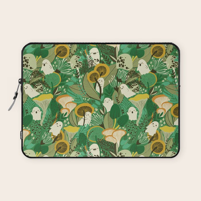 Ghost Forest Green Laptop Sleeve Gallery Image 1