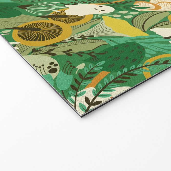 Ghost Forest Green Welcome Mat Gallery Image 2