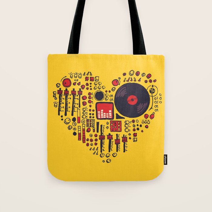 Music in every heartbeat Tote Bag Gallery Image 1