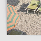 Summer in Italy on film | Beach with umbrella's in Monterosso Al Mare, Cinque Terre | Fine Art Travel Photography Poster Gallery Image 3