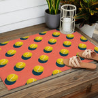 BALLS Tennis - clay court - pattern Outdoor Rug Gallery Image 2