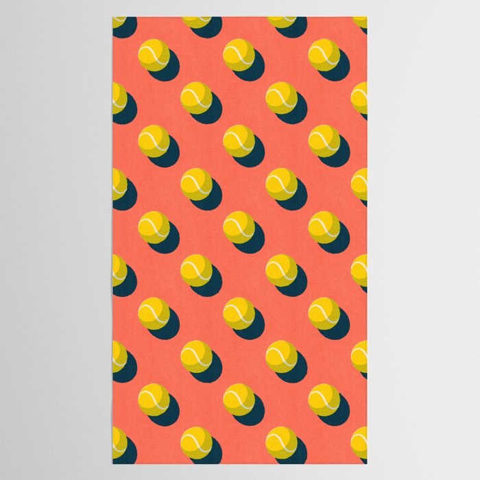 BALLS Tennis - clay court - pattern Tablecloth Gallery Image 2