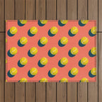 BALLS Tennis - clay court - pattern Outdoor Rug Gallery Image 1