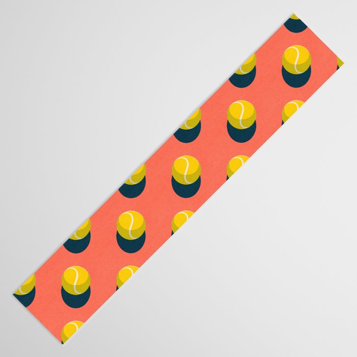 BALLS Tennis - clay court - pattern Table Runner Gallery Image 3