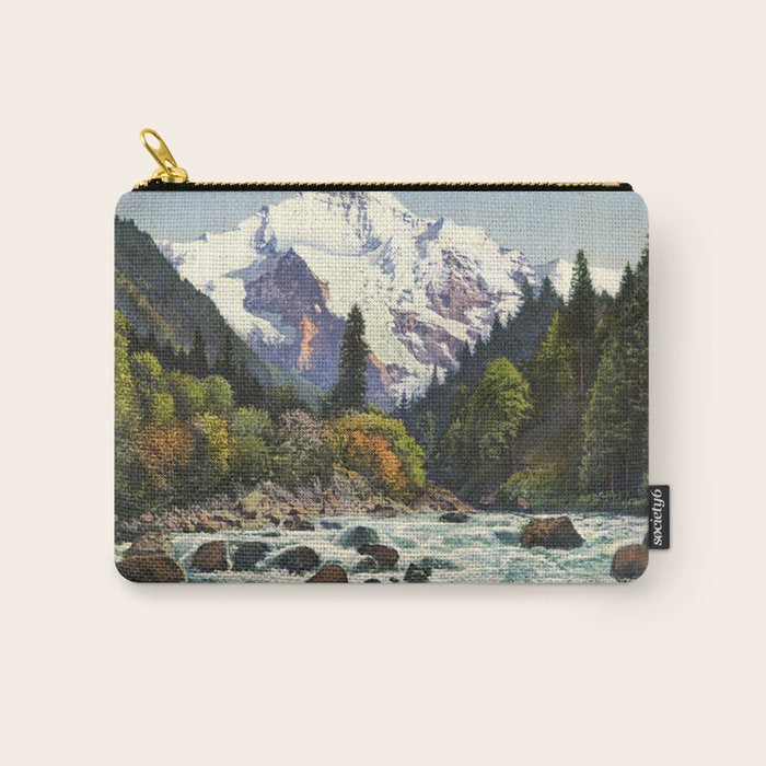 Mountains Forest Rocky River Carry All Pouch Gallery Image 1