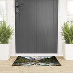 Mountains Forest Rocky River Welcome Mat Gallery Image 3