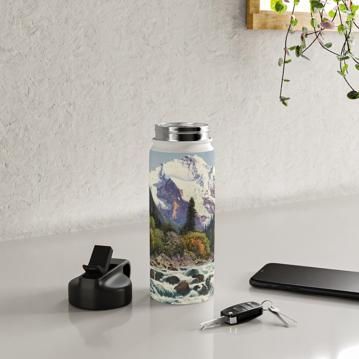 Mountains Forest Rocky River Water Bottle Gallery Image 4