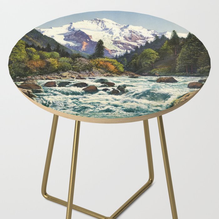 Mountains Forest Rocky River Side Table Gallery Image 2