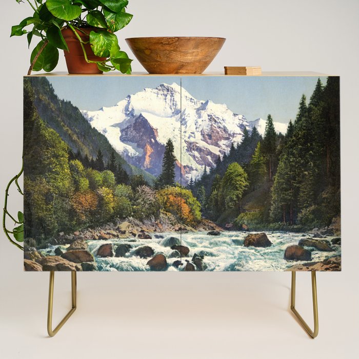 Mountains Forest Rocky River Credenza Gallery Image 1