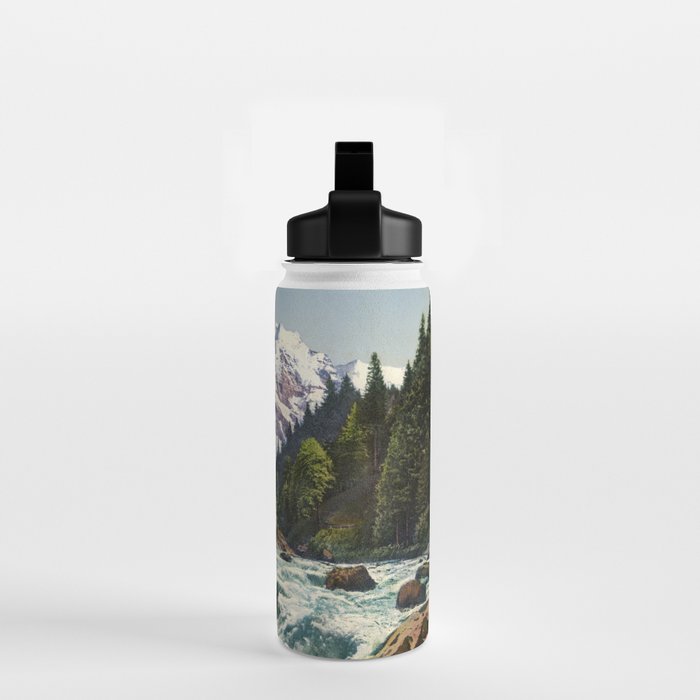 Mountains Forest Rocky River Water Bottle Gallery Image 2