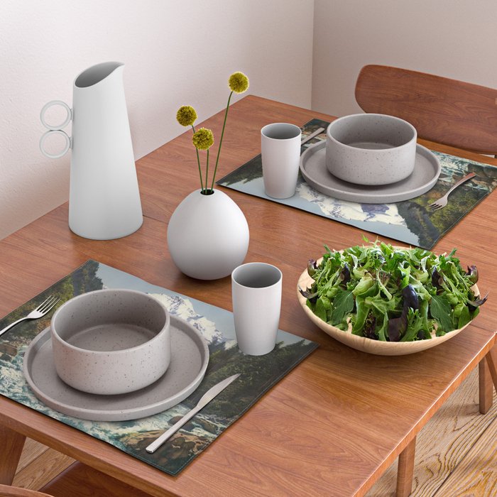 Mountains Forest Rocky River Placemat Gallery Image 2