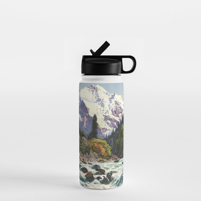 Mountains Forest Rocky River Water Bottle Gallery Image 1
