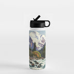 Mountains Forest Rocky River Water Bottle Gallery Image 1