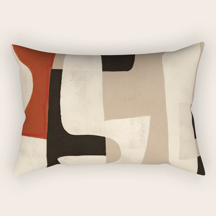 Interlocking Forms Rectangular Pillow Gallery Image 2