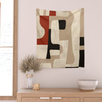 Interlocking Forms Wall Tapestry Gallery Image 2