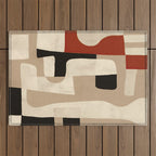 Interlocking Forms Outdoor Rug Gallery Image 1