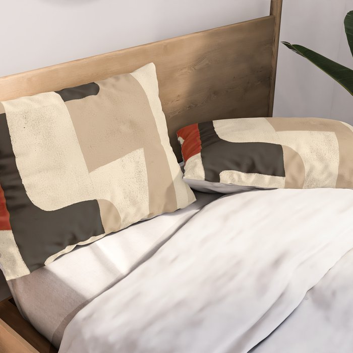 Interlocking Forms Pillow Sham Gallery Image 2