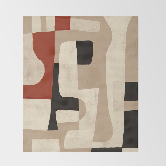Interlocking Forms Throw Blanket Gallery Image 2