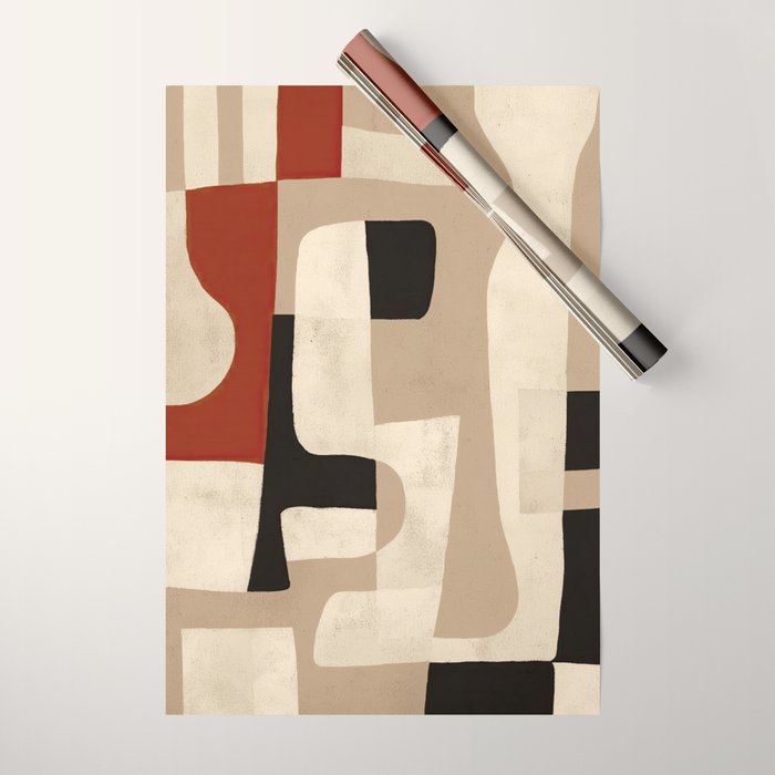 Interlocking Forms Wrapping Paper Gallery Image 1