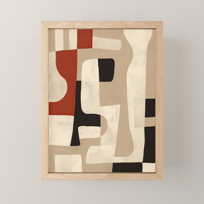 Interlocking Forms Mini Art Print Gallery Image 1