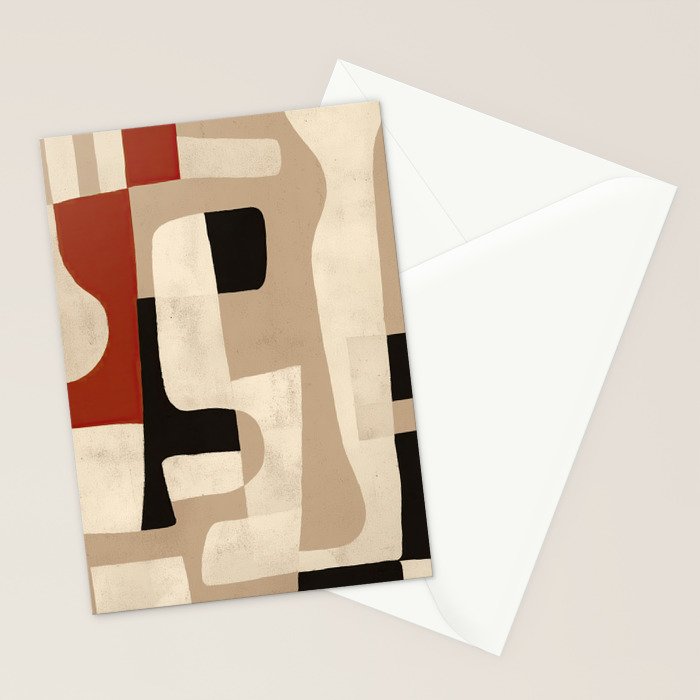 Interlocking Forms Stationery Card Gallery Image 2