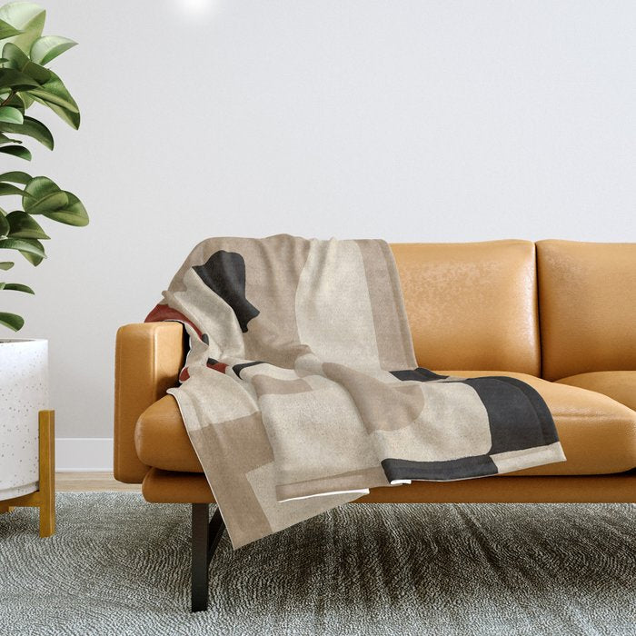 Interlocking Forms Throw Blanket Gallery Image 1