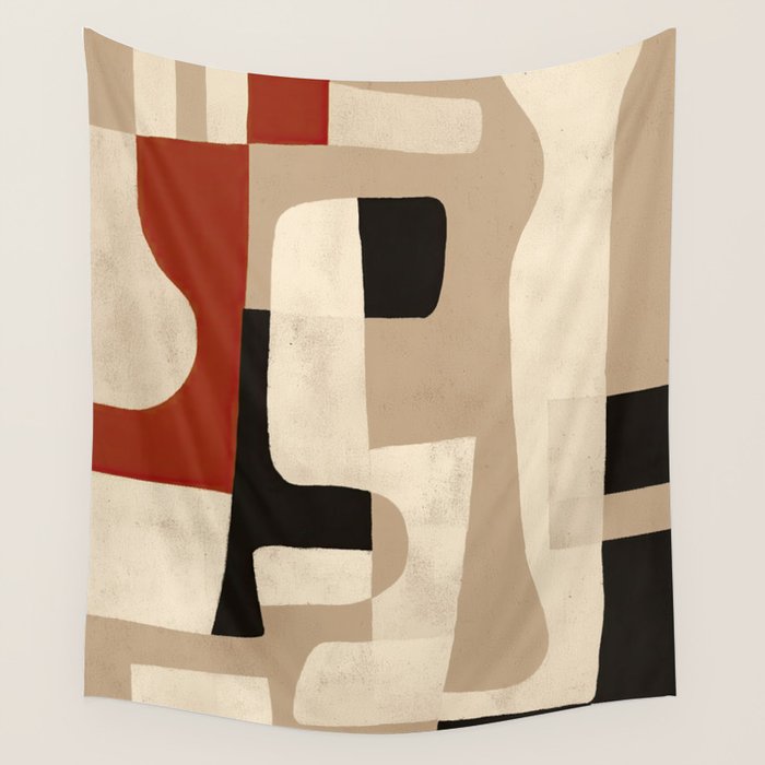 Interlocking Forms Wall Tapestry Gallery Image 1