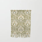 Froggie  Ogee - moss green and cream Wall Hanging Gallery Image 1