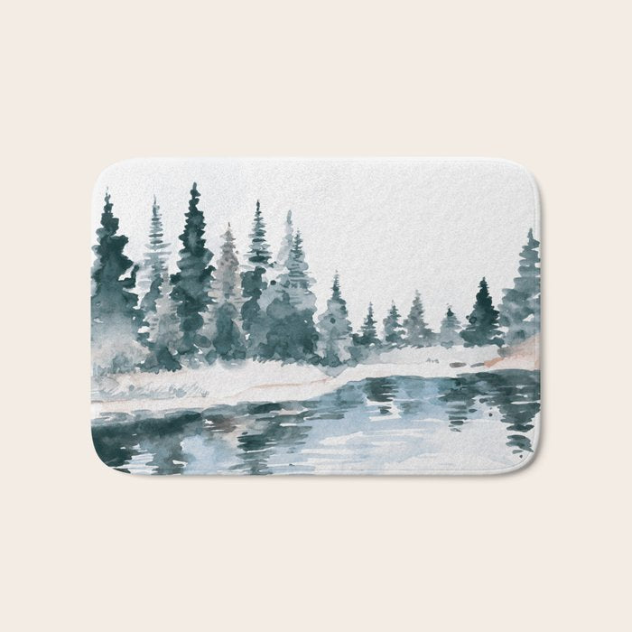 Mountain River Bath Mat Gallery Image 1