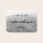 And So The Adventure Begins - Snowy Mountain Bath Mat Gallery Image 1